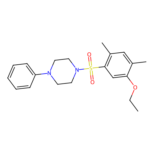 1-(5-Ethoxy-2,4-dimethylbenzenesulfonyl)-4-phenylpiperazine structure