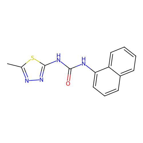3-(5-Methyl-1,3,4-thiadiazol-2-yl)-1-(naphthalen-1-yl)urea structure