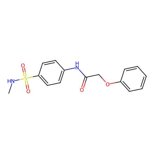 N-[4-(methylsulfamoyl)phenyl]-2-phenoxyacetamide structure