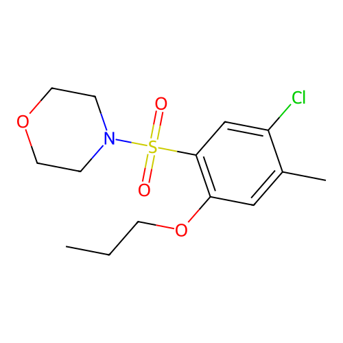4-(5-Chloro-4-methyl-2-propoxyphenyl)sulfonylmorpholine structure