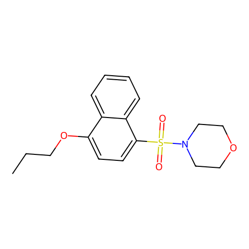 4-(4-Propoxynaphthalen-1-yl)sulfonylmorpholine structure