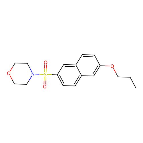 4-[(6-Propoxy-2-naphthyl)sulfonyl]morpholine structure