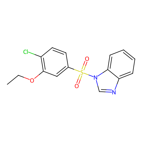 1-(4-Chloro-3-ethoxyphenyl)sulfonylbenzimidazole structure