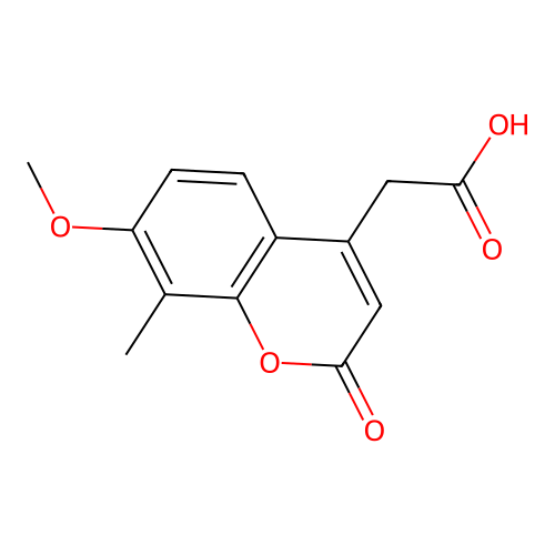 2-(7-methoxy-8-methyl-2-oxo-2H-chromen-4-yl)acetic acid structure