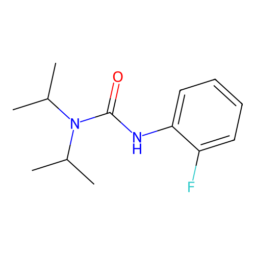 3-(2-Fluorophenyl)-1,1-di(propan-2-yl)urea structure
