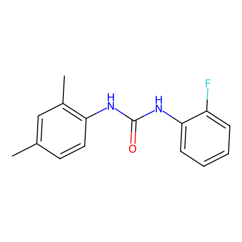 1-(2,4-Dimethylphenyl)-3-(2-fluorophenyl)urea structure