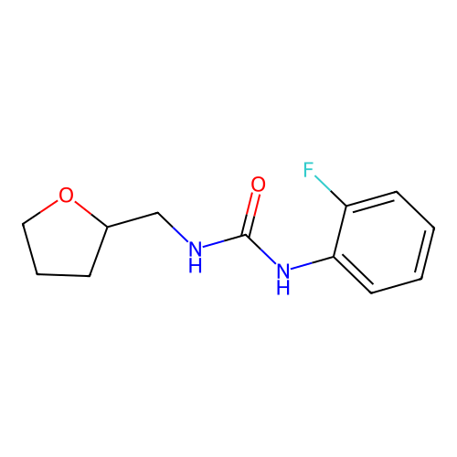 1-(2-Fluorophenyl)-3-(oxolan-2-ylmethyl)urea structure