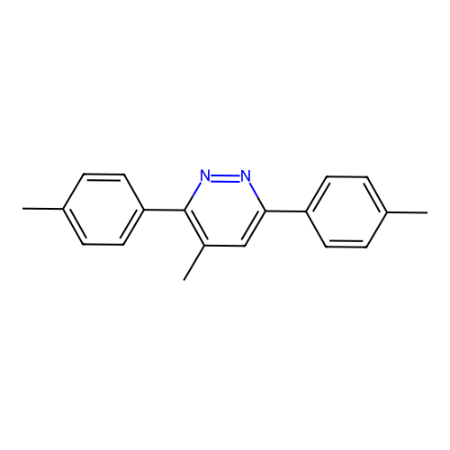 4-Methyl-3,6-bis(4-methylphenyl)pyridazine structure