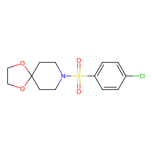 8-((4-Chlorophenyl)sulfonyl)-1,4-dioxa-8-azaspiro(4.5)decane structure