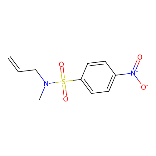 N-allyl-N-methyl-4-nitrobenzenesulfonamide structure