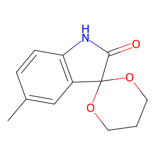 5'-methylspiro[1,3-dioxane-2,3'-indol]-2'(1'H)-one structure