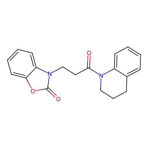 3-(3-(3,4-dihydroquinolin-1(2H)-yl)-3-oxopropyl)benzo[d]oxazol-2(3H)-one structure
