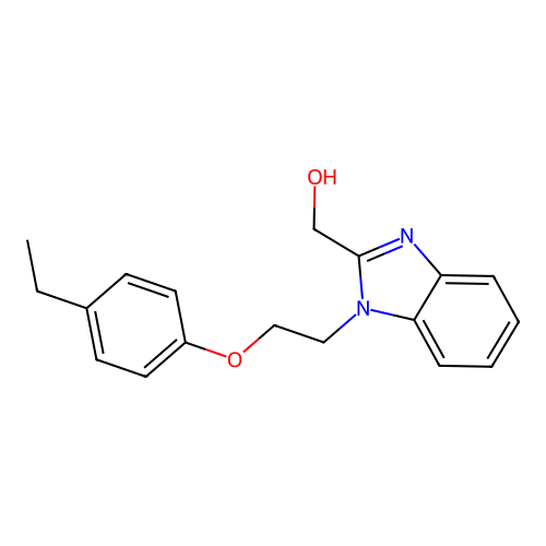 (1-(2-(4-Ethylphenoxy)ethyl)-1H-benzimidazol-2-YL)methanol structure