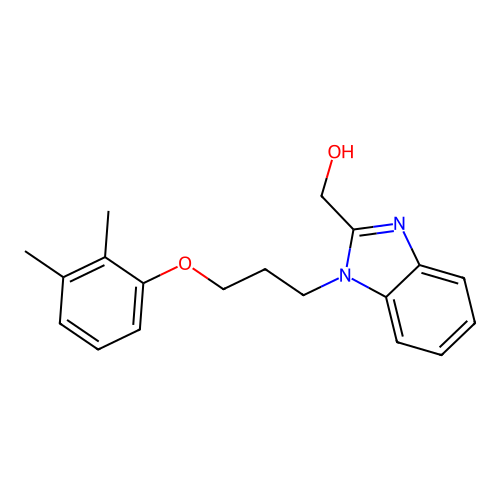 {1-[3-(2,3-Dimethylphenoxy)propyl]benzimidazol-2-yl}methan-1-ol structure