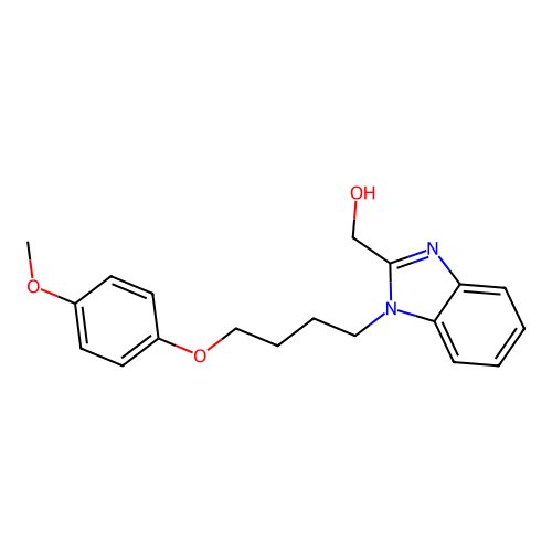 1-[4-(4-Methoxyphenoxy)butyl]-1H-benzimidazole-2-methanol structure