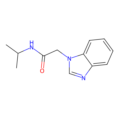 2-(1H-1,3-benzodiazol-1-yl)-N-(propan-2-yl)acetamide structure