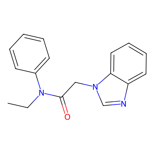 2-(1H-1,3-benzodiazol-1-yl)-N-ethyl-N-phenylacetamide structure