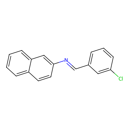 1-(3-chlorophenyl)-N-(naphthalen-2-yl)methanimine structure