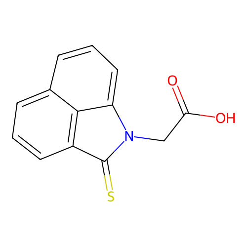 Benz(cd)indole-1(2H)-acetic acid, 2-thioxo- structure