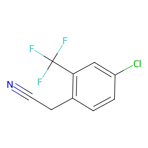 2-(4-Chloro-2-(trifluoromethyl)phenyl)acetonitrile structure