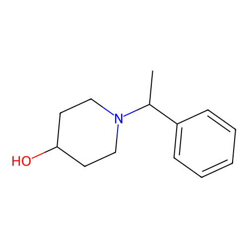 1-(1-Phenylethyl)piperidin-4-ol structure