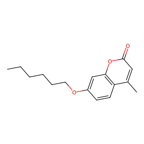 2H-1-Benzopyran-2-one, 7-(hexyloxy)-4-methyl- structure