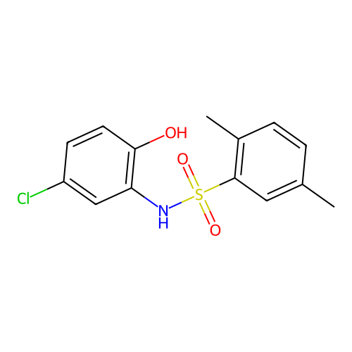 N-(5-chloro-2-hydroxyphenyl)-2,5-dimethylbenzenesulfonamide structure