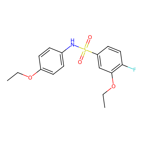 3-ethoxy-N-(4-ethoxyphenyl)-4-fluorobenzenesulfonamide structure