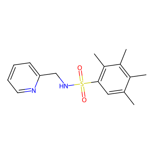 (2-Pyridylmethyl)[(2,3,4,5-tetramethylphenyl)sulfonyl]amine structure