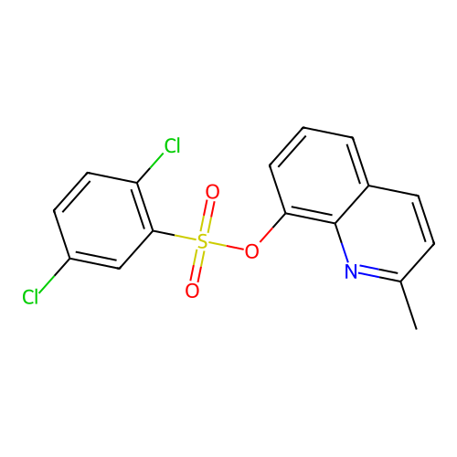 2-Methyl-8-quinolyl 2,5-dichlorobenzenesulfonate structure