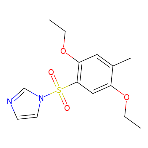 1-(2,5-Diethoxy-4-methylphenyl)sulfonylimidazole structure