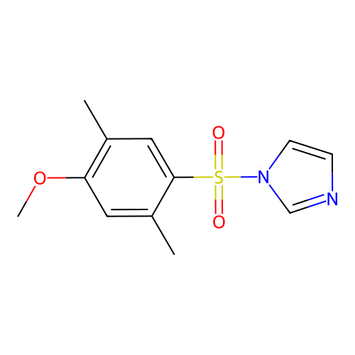 1-(4-Methoxy-2,5-dimethylphenyl)sulfonylimidazole structure