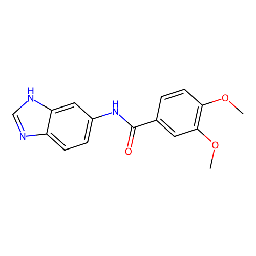 N-(3H-benzimidazol-5-yl)-3,4-dimethoxybenzamide structure