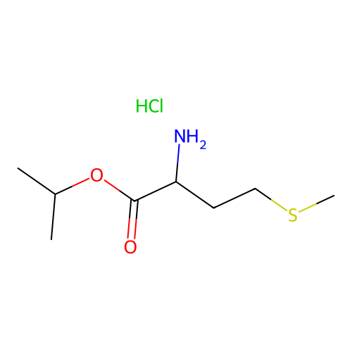 Isopropyl DL-methionate hydrochloride structure