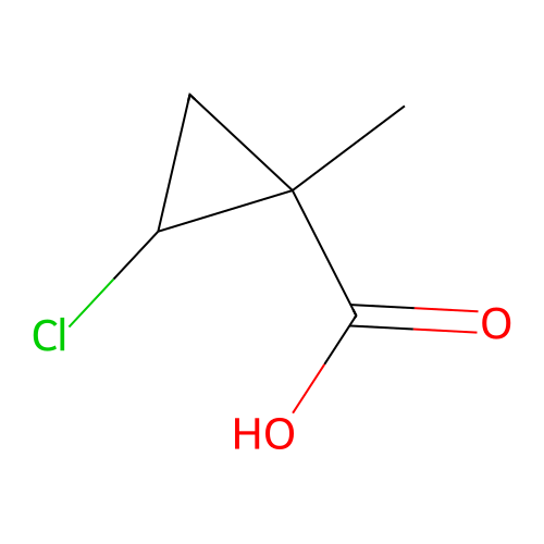 2-Chloro-1-methylcyclopropanecarboxylic acid structure