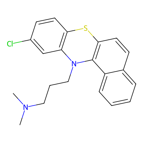 3-(10-Chloro-12h-benzo[a]phenothiazin-12-yl)-n,n-dimethylpropan-1-amine structure