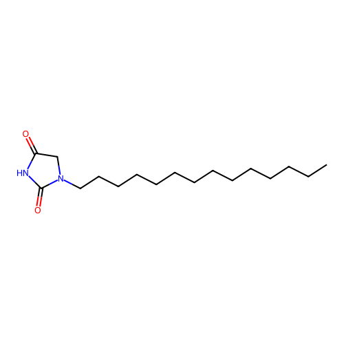 1-Tetradecylimidazolidine-2,4-dione structure