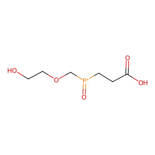 2-Carboxyethyl-(2-hydroxyethoxymethyl)-oxophosphanium structure
