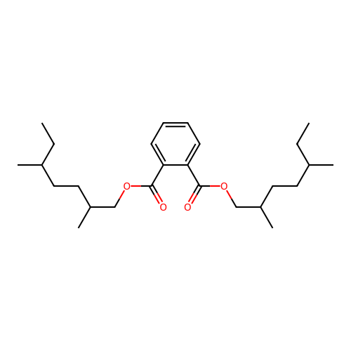 Bis(2,5-dimethylheptyl) phthalate structure