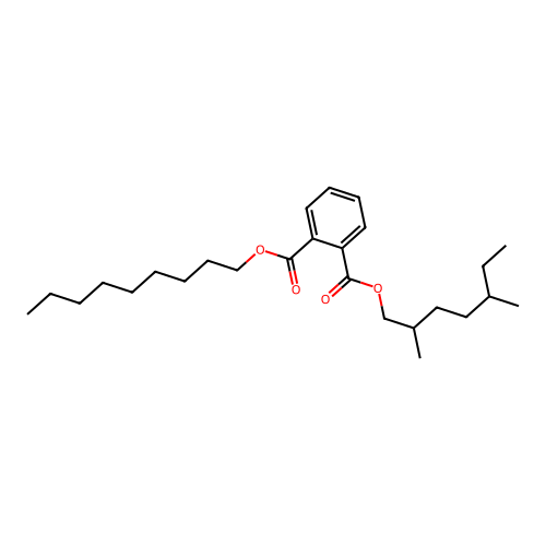 2,5-Dimethylheptyl nonyl phthalate structure