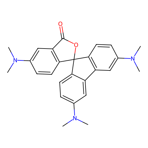 3',5,6'-Tris(dimethylamino)-3H-spiro[[2]benzofuran-1,9'-fluoren]-3-one structure