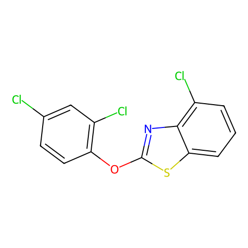 4-Chloro-2-(2,4-dichlorophenoxy)benzothiazole structure