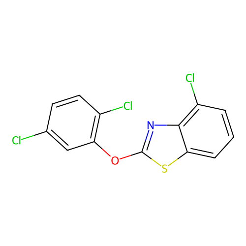 4-Chloro-2-(2,5-dichlorophenoxy)benzothiazole structure