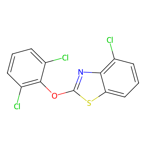 4-Chloro-2-(2,6-dichlorophenoxy)benzothiazole structure