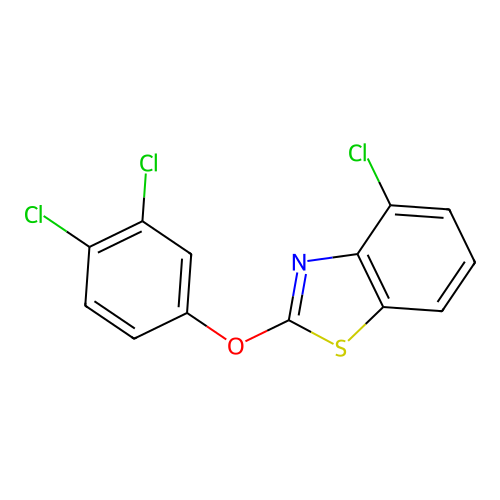 4-Chloro-2-(3,4-dichlorophenoxy)benzothiazole structure