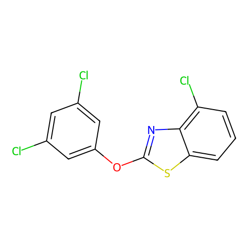4-Chloro-2-(3,5-dichlorophenoxy)benzothiazole structure