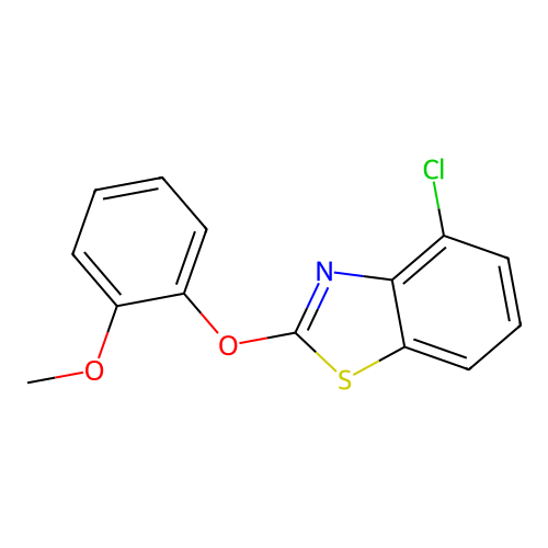 4-Chloro-2-(2-methoxyphenoxy)benzothiazole structure