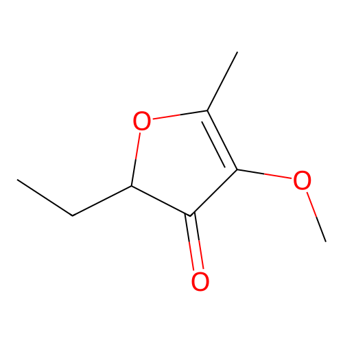 2-Ethyl-4-methoxy-5-methylfuran-3(2H)-one structure