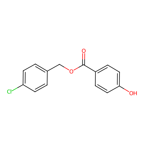 (4-Chlorophenyl)methyl 4-hydroxybenzoate structure
