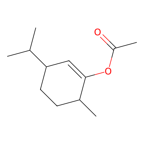 3-(Isopropyl)-6-methylcyclohexen-1-yl acetate structure